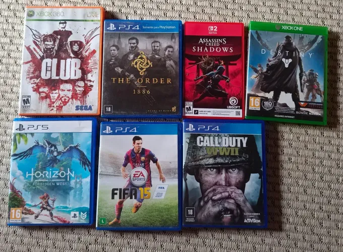 Lote de jogos PS4/PS5/Xbox/Switch 2