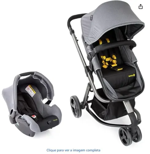 Carrinho com bebe conforto