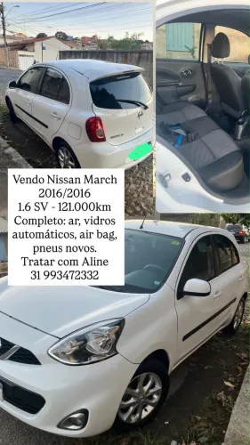Nissan March SV 1.6 16V Flex Fuel 2016