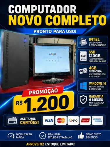 PC NOVO GARANTIA LOJA