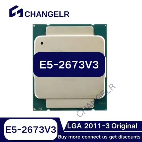 Processador Xeon E5-2673 V3 (12 Cores / 24 Threads) - Suporta DDR3 e DDR4
