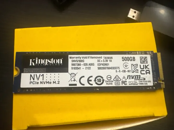 SSD M.2 NVMe 500GB Kingston NV1 - Rápido e Perfeito para Upgrade