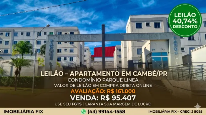 ? CAMBÉ - VALOR DE LEILÃO EM COMPRA DIRETA ONLINE