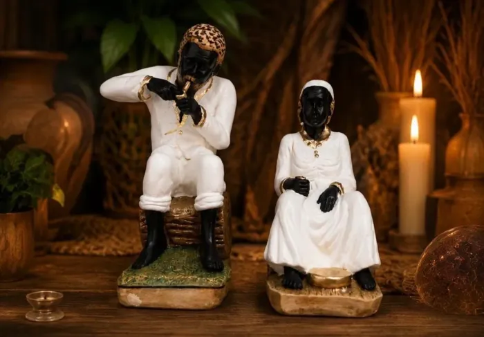 Casal de preto velho