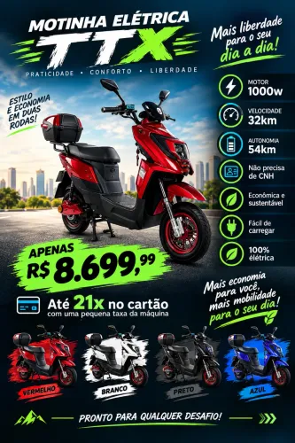 Motinha elétrica TTX( estilo biz) loja / Promoção