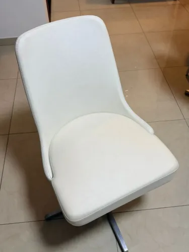 Conjunto 6 Cadeiras marca Herval base inox giratória