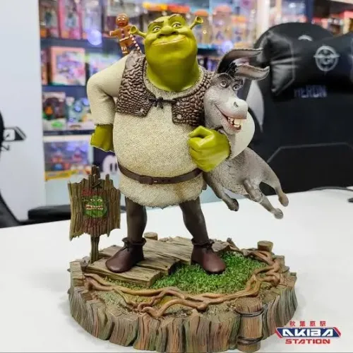 Iron studios Shrek, Burro e Biscoito Deluxe - Shrek - Art Scale 1/10 