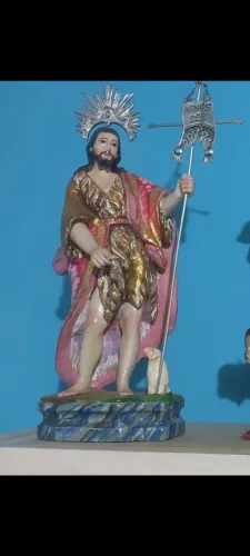 Imagem de sao joao em madeira