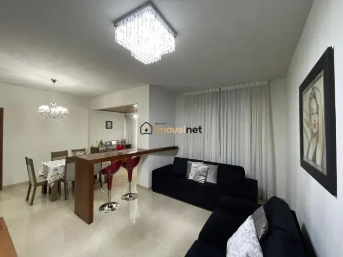 Apartamento mobiliado e decorado com 3 quartos (1 suíte) + varanda integrada e lazer