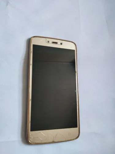 carcaça de celular motorola xt1726 dourada