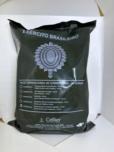 Comida militar eb ração operacional