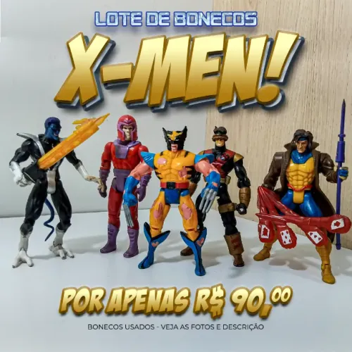 LOTE DE BONECOS X-MEN - USADOS