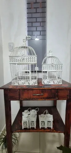 2 gaiolas decorativas vintage