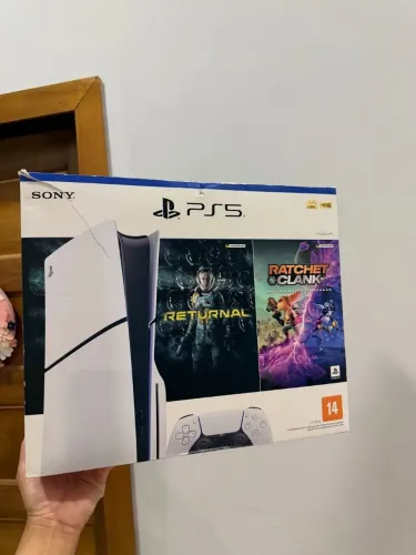 Ps5 slim mídia física 1tb seminovo 6 meses garantia