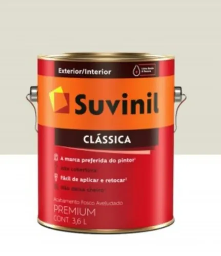 TINTA LATEX CLÁSSICA SUVINIL 3,6L GELO FOSCO 