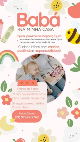 Sou Babá na Minha Própria Casa (Seg a Sex)| Tijuca