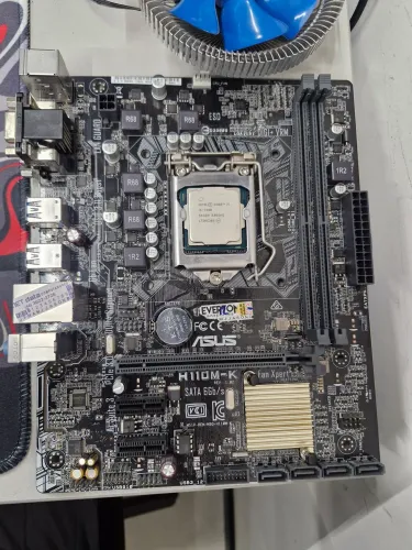 Placa-mãe H110M-K com processador i57400 sem memória ram