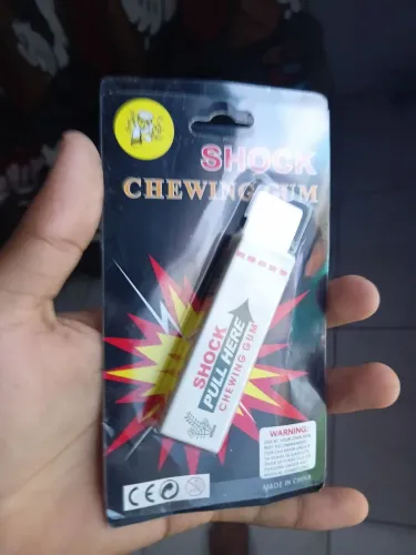 Chiclete de shock último do estoque