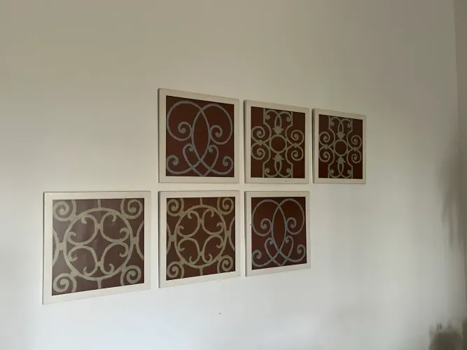 Kit Quadros decorarivos com vidro anti reflexo 