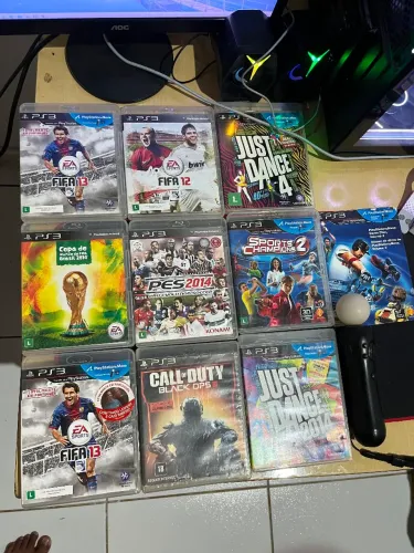 Jogos de PS3 + Controle de Movimento