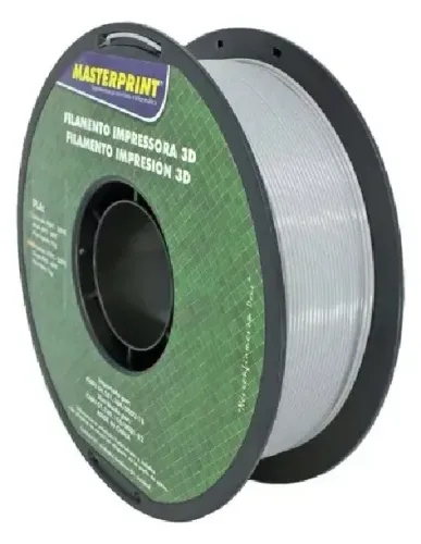 Filamento TPU Masterprint Cinza 1kg 1.75mm Flexível Para Impressora 3D