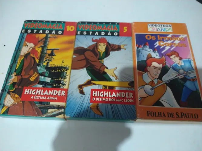 VHS infantil lote com três