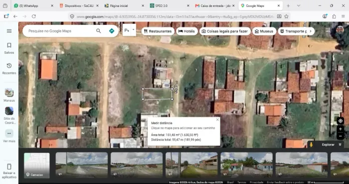 Terreno 8 x 20 em Fagundes PB 160m2( *