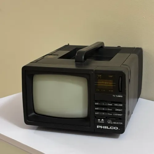 Mini TV Portátil Vintage Philco - Retrô Colecionável