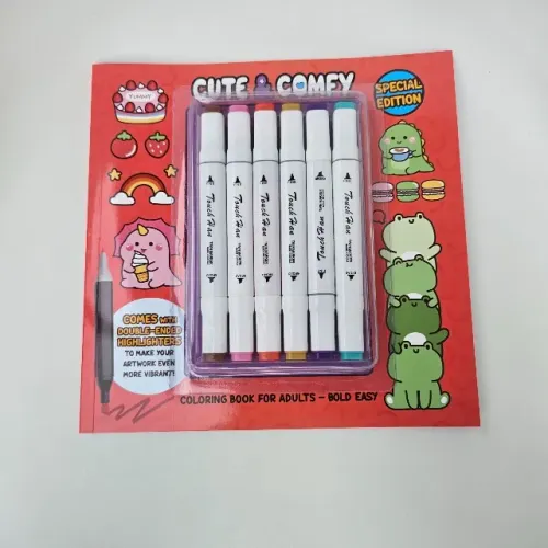 Livro de Colorir + Canetinhas de Brinde