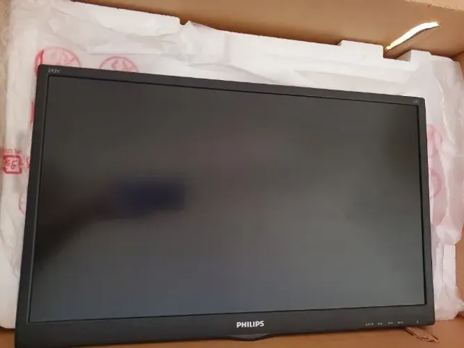 Monitor Philips 23,6" Full HD 243V5Q HDMI DVI VGA com Som
