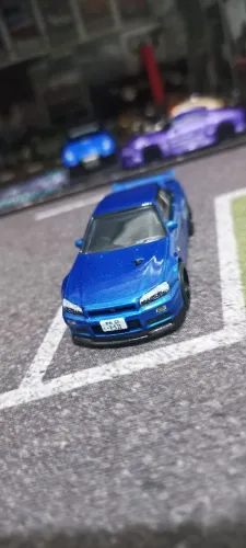 Hot wheels premium R34 Icons Blue 1x64