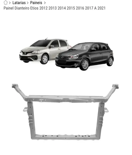 Painel frontal suporte radiador étios