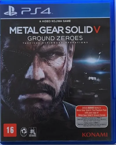 Jogo Original Metal Gear Solid V Ground Zeroes PS4