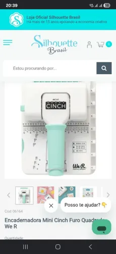 Vendo Encadernadora WE R MINI CINCH nova