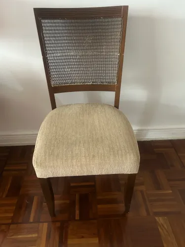 Cadeira com tela vintage (4und)