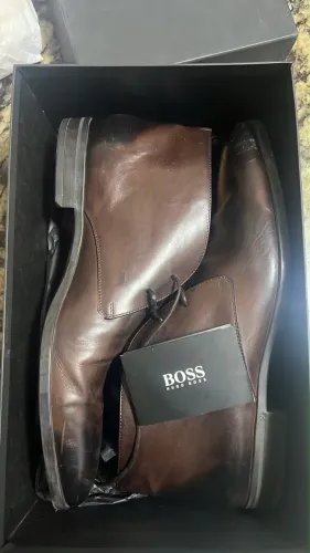 bota masculina de couro legítimo de cano curto