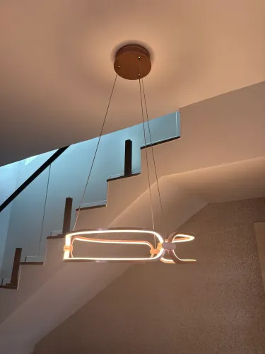 Lustre Pendente Lumina Led Bella Rose Gold