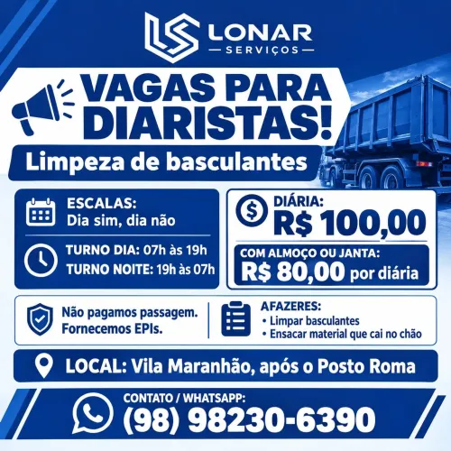 DIARISTA HOMENS