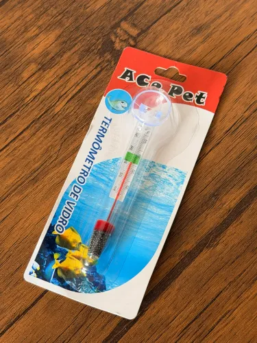 termômetro de vidro ace pet para aquário