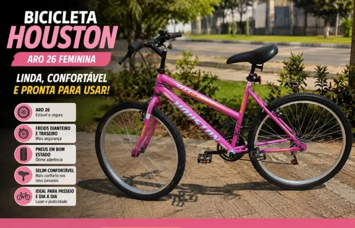 BICICLETA HOUSTON ARO 26 - nova com nota fiscal