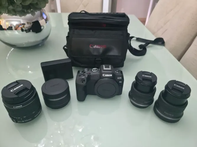 CANON EOS R8 FULL FRAME + 4 LENTES CANON ? APENAS 1 SEMANA DE USO