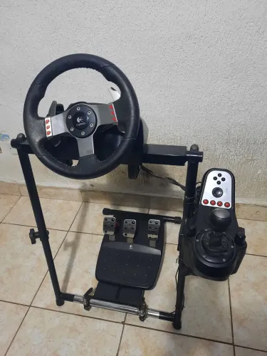 Volante G27 completo + Suporte (cockpit dobravel)