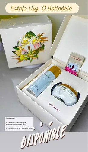 Estojo Lily o Boticário último Disponível R$:269,99