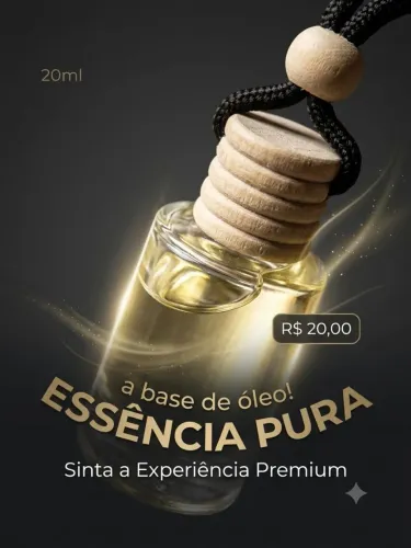 Aromatizador pra carro com PURA ESSÊNCIA