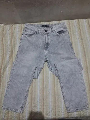 Calça jeans reta loose cinza renner BlueSteel tamanho 40