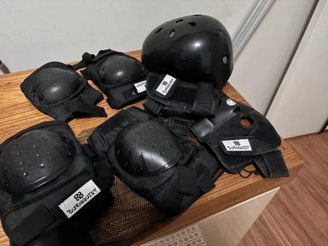 Kit proteção patins adulto