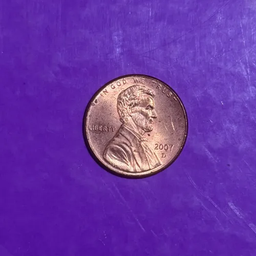 Moeda 1 Cent EUA 2007 D (Lincoln) - One Cent Americano Original