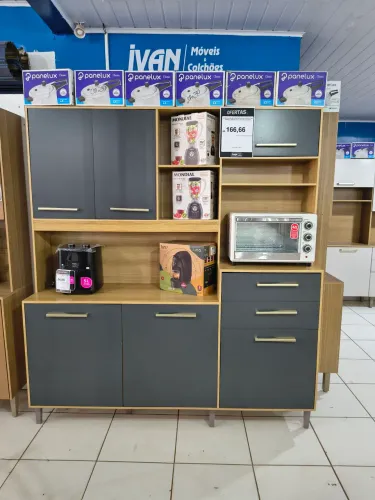 Kit cozinha compacta - balcão | armário | paneleiro