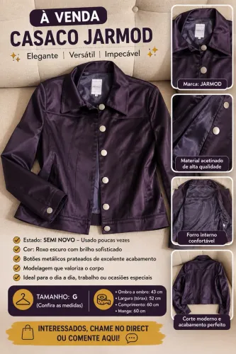 Casaco Feminino Jarmod G novo