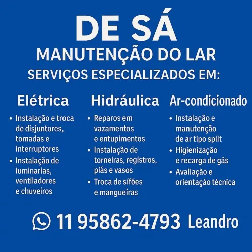 Encanador e eletricista 